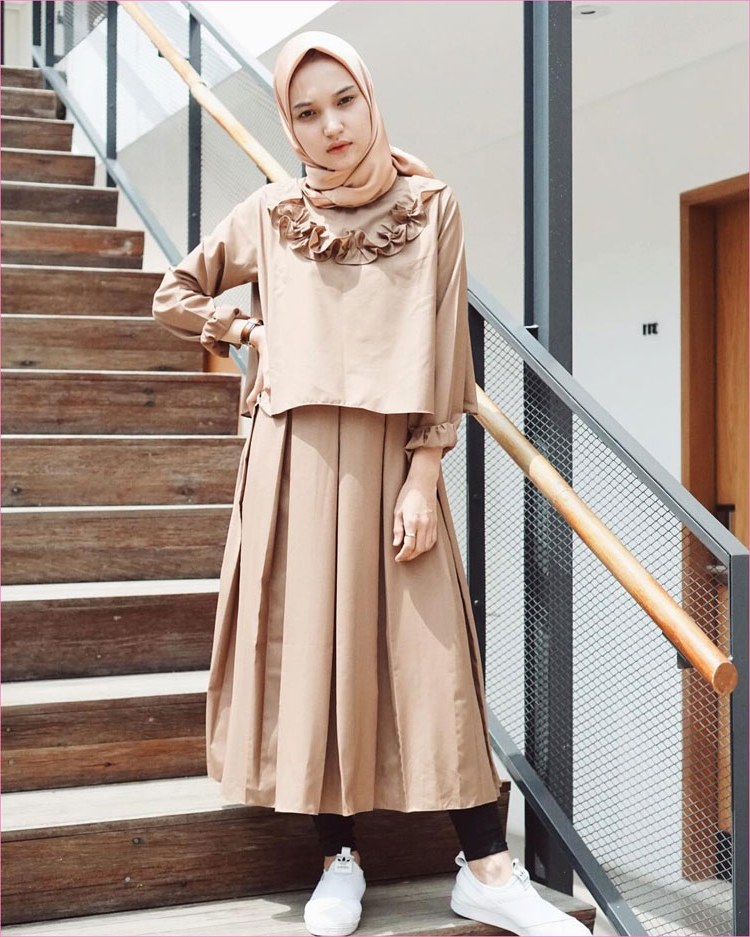 Design Fashion Muslimah Kekinian 9fdy 30 Style Hijab Casual Simple Kekinian Remaja Vintage