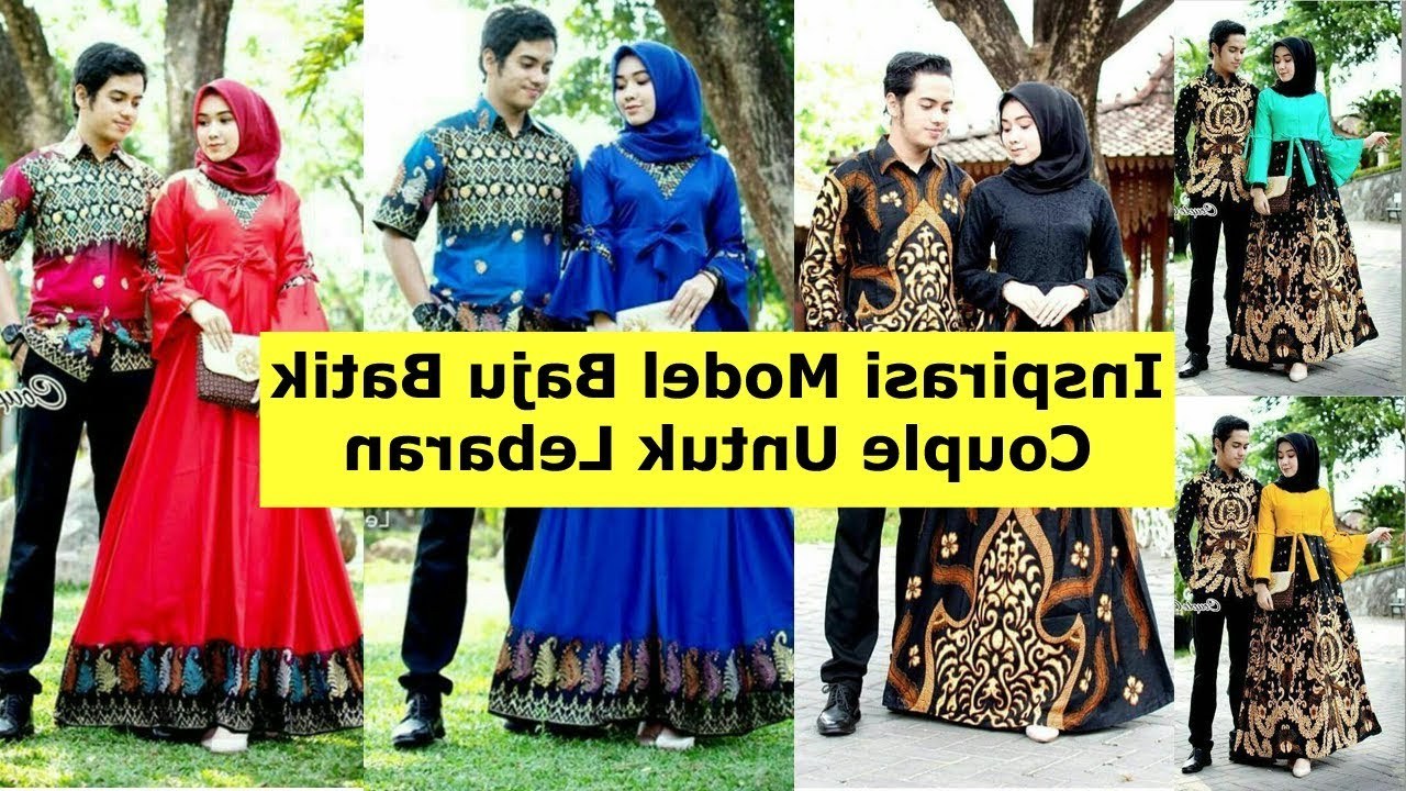 Design Model Baju Lebaran Syar&amp;#039;i 2019 Zwd9 Model Baju Batik Couple Untuk Lebaran 2019