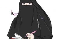 Design Muslimah Bercadar Cantik Kartun S5d8 Gambar Kartun Muslimah Bercadar Seorang Penulis