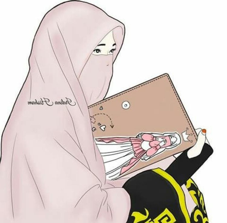 Design Muslimah Bercadar Memanah Dwdk Gambar Kartun Muslimah Bercadar