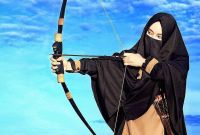 Design Muslimah Bercadar Memanah Qwdq 6200 Koleksi Gambar Kartun Wanita Bercadar Sedang Memanah