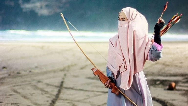 Design Muslimah Bercadar Memanah Qwdq 6200 Koleksi Gambar Kartun Wanita