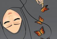 Design Muslimah Kartun Sedih Tqd3 30 Gambar Kartun Muslimah Bercadar Syari Cantik Lucu