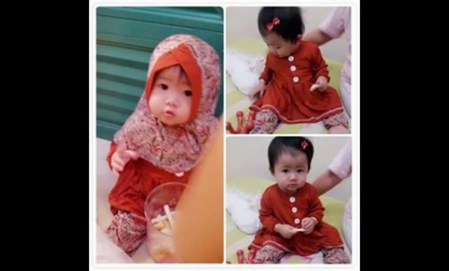 Ide Baju Lebaran Anak 1 Tahun Whdr Baju Muslim Bayi Usia 1 Tahun I Gamis Bayi