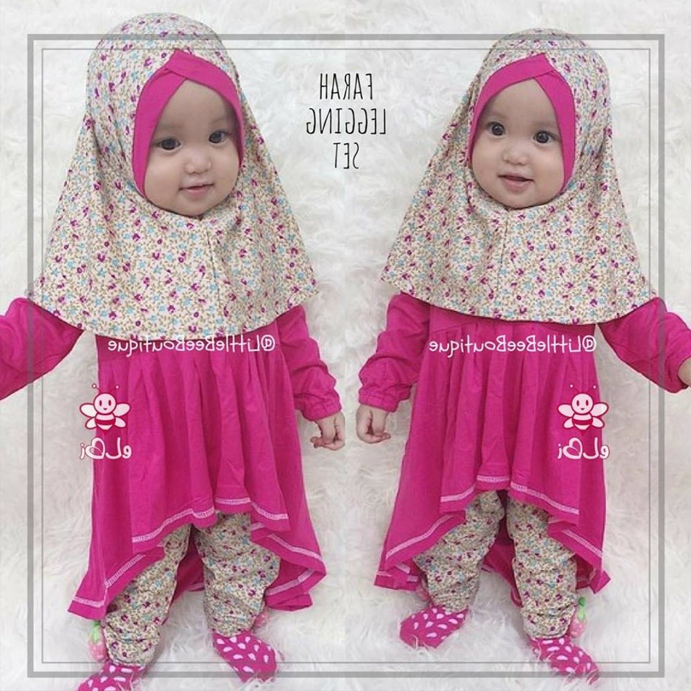 Ide Baju Lebaran Bayi Perempuan Etdg Jual Baju Muslim Anak Perempuan I Baju Bayi Perempuan Lucu