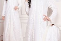 Ide Baju Lebaran Brokat 8ydm Baju Lebaran 2018 Ceruty Kombi Brokat Putih Af