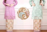 Ide Baju Lebaran Brokat E9dx Jual Setelan Kebaya Rok Batik Set Baju Kurung Brokat