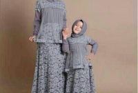 Ide Baju Lebaran Brokat Jxdu Jual Baju Lebaran Couple Ibu Anak M Fit L Sewina Grey