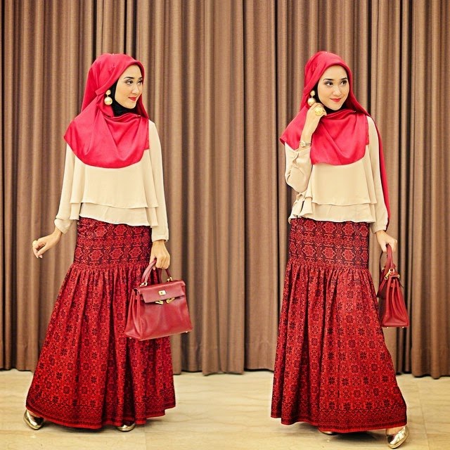 Ide Baju Lebaran Dian Pelangi Irdz Hijab Boutique by Kiky Vinola Busana Muslim Dian Pelangi