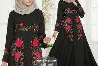 Ide Baju Lebaran Hitam 8ydm Baju Lebaran Terbaru Mostcreep Bordir Hitam