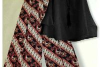 Ide Baju Lebaran Hitam Irdz Baju Lebaran 2018 Kulot Batik Hitam Mg Model Baju Gamis