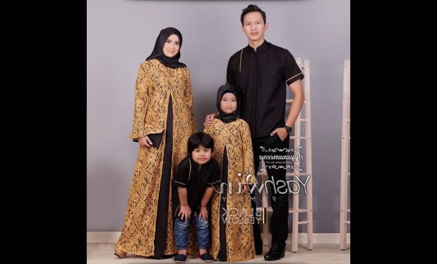 Ide Baju Lebaran Ngetren 2018 9ddf Baju Muslim Couple Keluarga 2018 Elegan Terbaru Trend Baju