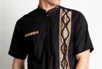 Ide Baju Lebaran Pria Dewasa Q0d4 Model Kemeja Muslim Lengan Pendek Modern Terbaru