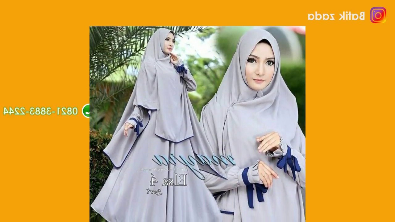 Ide Baju Lebaran Syari S1du Model Gamis Terbaru Baju Lebaran 2018 Model Terkini Hijab