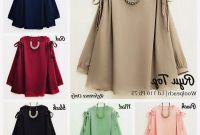 Ide Fashion Muslim Terbaru Drdp Jual Model Baju atasan Terbaru Muslim T18 Woolpeach Busana