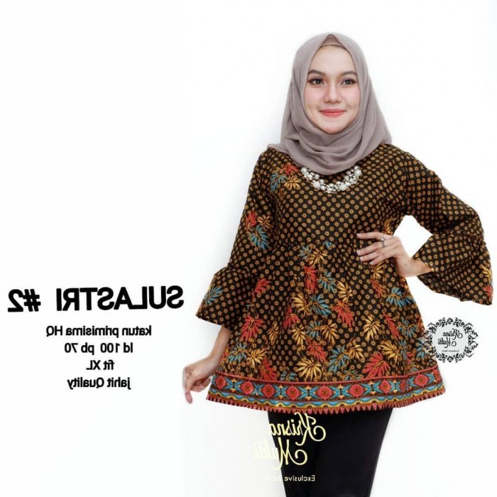 Ide Model Baju Lebaran atasan 2019 Etdg 30 Model Baju Batik atasan Wanita Modern Update 2019