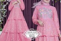 Ide Model Baju Lebaran Brokat 2019 Dwdk Gamis Full Brokat Kombi Bordir Terbaru 2019 Gamisalya