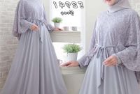 Ide Model Baju Lebaran Brokat 2019 Nkde Gamis Brokat Lebaran 2019 Kombinasi Arvia Fg Gamisalya