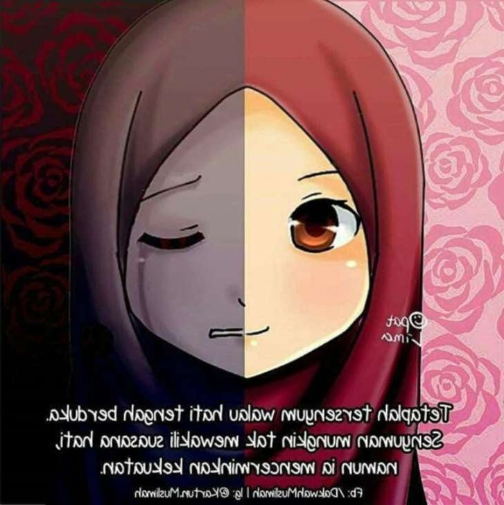 Ide Muslimah Bercadar Menangis Nkde 75 Gambar Kartun Muslimah Cantik Dan Imut Bercadar