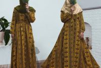 Inspirasi Baju Lebaran 2020 X8d1 Baju Gamis Lebaran Batik 2020 Gz0114 Gamisalya