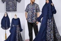 Inspirasi Baju Lebaran Batik Nkde Baju Lebaran Couple Batik 2018 Muslimah Gamisalya