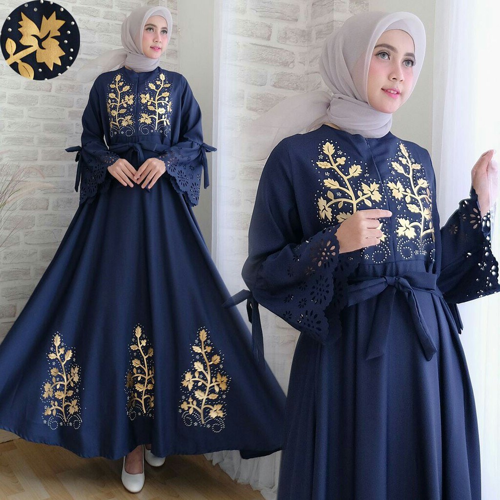 Inspirasi Baju Lebaran Ibu 2018 Zwd9 Baju Muslim Terbaru 2018 Dila01 Busana Modern Untuk