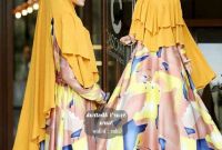 Inspirasi Baju Lebaran Kekinian 2018 3id6 Gamis Lebaran Kekinian 2018 Nara Kuning Model Baju Gamis