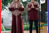 Inspirasi Baju Lebaran Pasangan Suami istri Rldj [cod] Baju Couple Muslim Set Gamis Koko Pasangan Suami