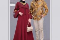Inspirasi Baju Lebaran Pasangan Suami istri Txdf Model Gamis Couple Terbaru &amp; Terbaik Ibu Anak Keluarga Polos