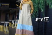 Inspirasi Baju Lebaran Yg Lagi Ngetren X8d1 Baju Lebaran Terbaru Cantik Kiara Khaki Model Baju Gamis