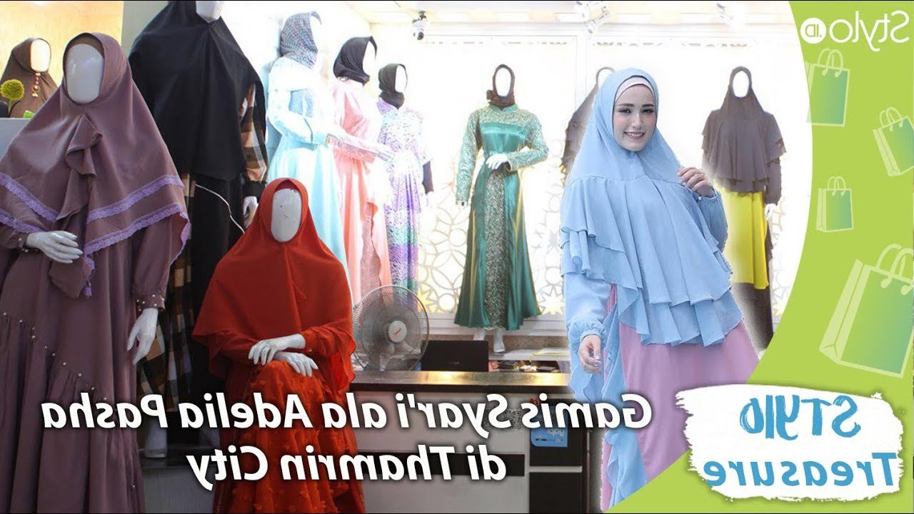 Inspirasi Model Baju Lebaran Di Thamrin City Gdd0 Model Baju Gamis Hijab Syar I Muslim Ala Adelia Pasha Di