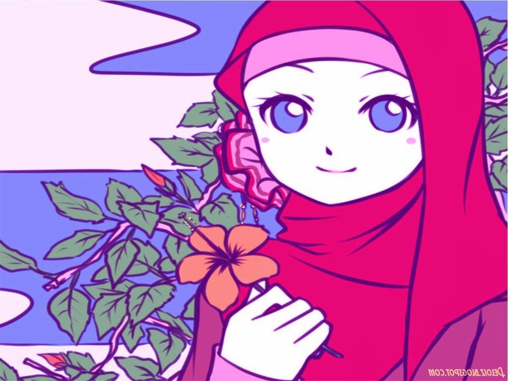 Inspirasi Muslimah Kartun Cantik Drdp Wallpaper Kartun Muslimah Cantik