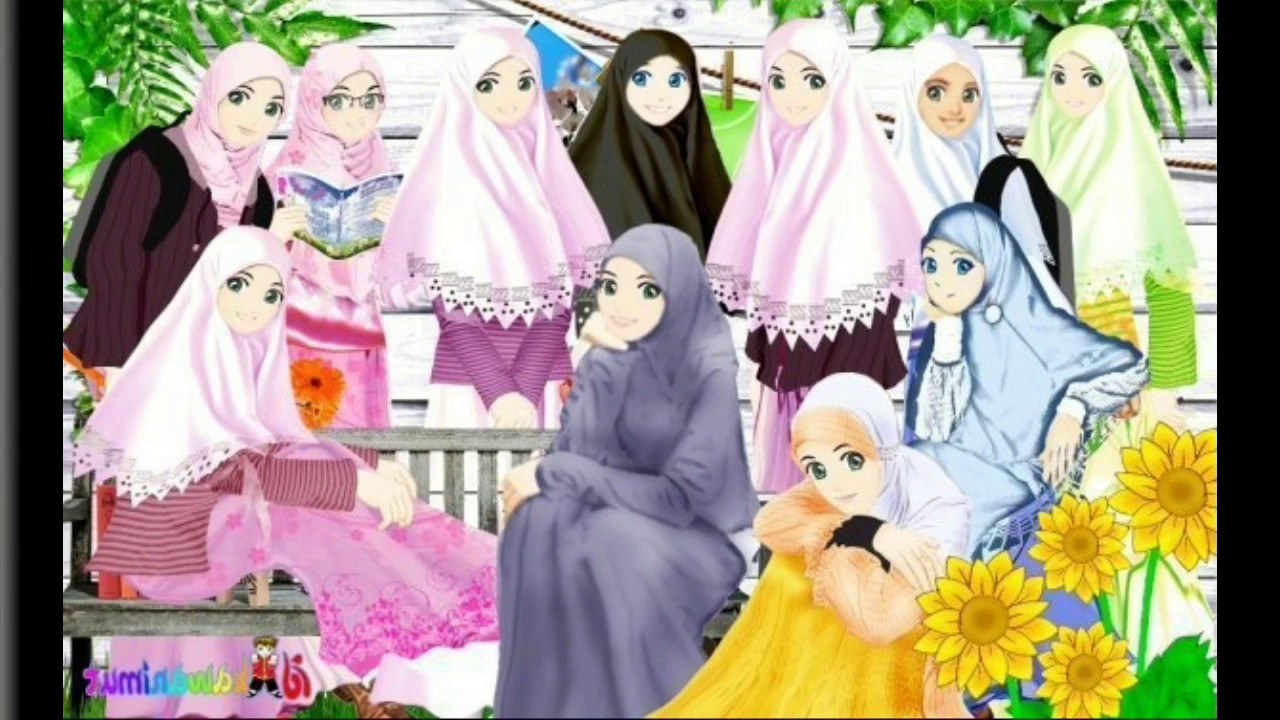 Inspirasi Muslimah Kartun Cantik Wddj Album Kartun Muslimah Cantik