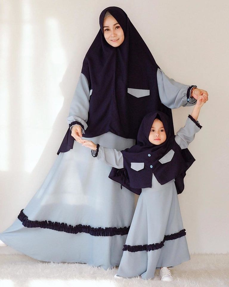 Model Baju Lebaran Ibu Dan Anak Perempuan 4pde 30 Model Gamis Ibuk Ibuk Fashion Modern Dan Terbaru