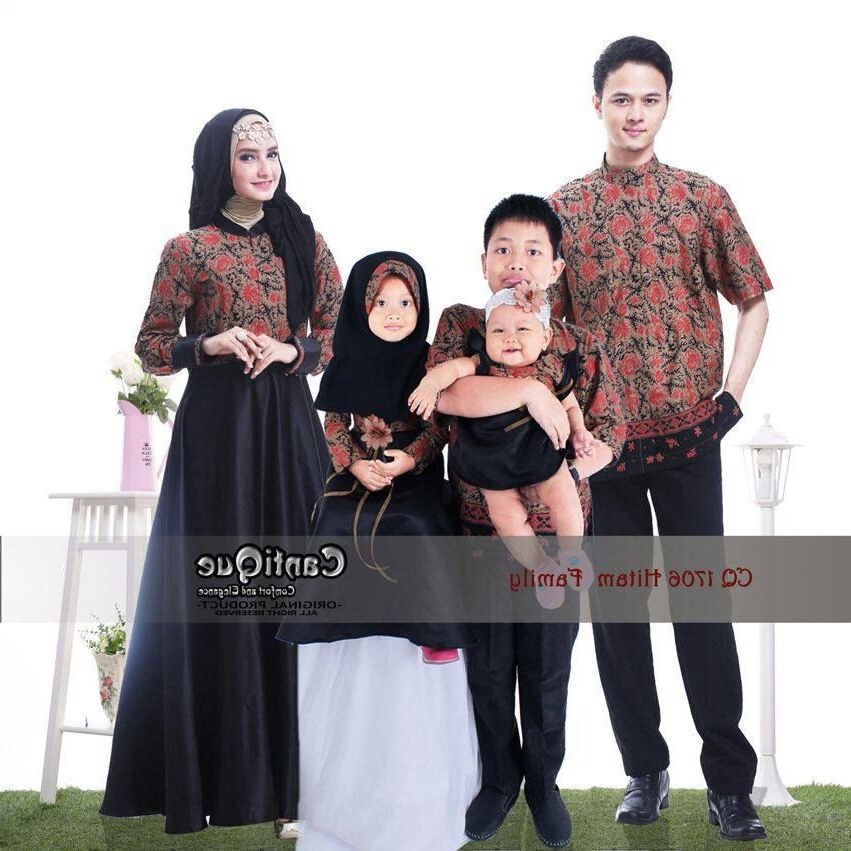 Model Baju Lebaran Keluarga 2019 9fdy Gamis Sarimbit Keluarga Dengan Gambar