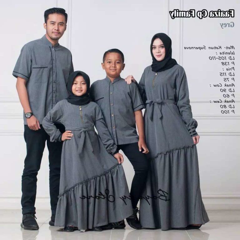 Model Baju Lebaran Keluarga 2019 Mndw Baju Lebaran Keluarga Terbaru Faaiza Gamissyari