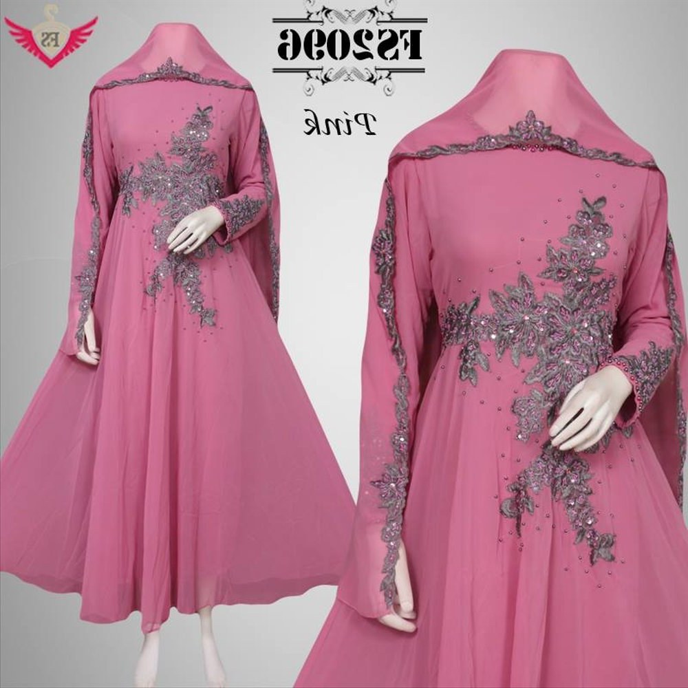 Model Baju Lebaran Mewah Tqd3 Jual Baju Muslim Pink Anggun Mewah Lebaran Model Terbaru