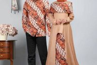 Model Baju Lebaran Pasangan D0dg Baju Gamis Couple Pasangan Batik Lebaran Sabna Gamisalya