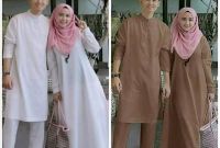 Model Baju Lebaran Pasangan Wddj Jual Baju Pasangan Lebaran Muslim Polos Pria Wanita Model