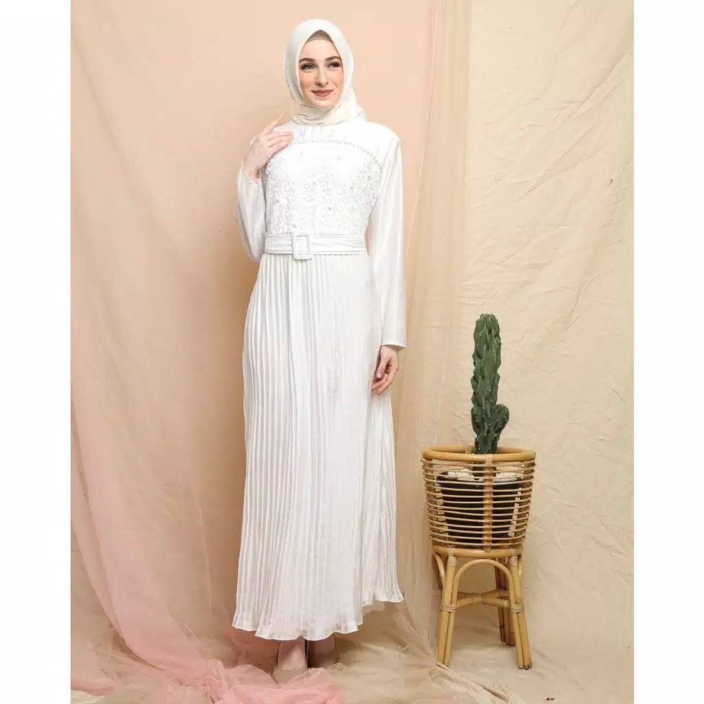 Model Baju Lebaran Putih 0gdr Baju Gamis Lebaran Modern Jessa Katalog Bajugamismu