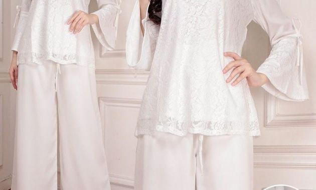 Model Baju Lebaran Putih Zwd9 Baju Lebaran Terbaru 2018 Kulot Set Putih Af472 Model
