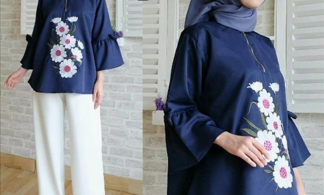 Model Baju Lebaran Terbaru 2019 Wanita 8ydm Jual New 2019 Erkud top Blouse atasan Baju Murah Cewek
