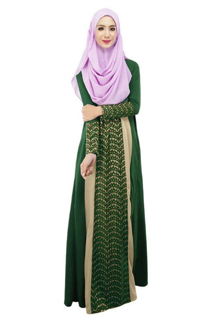 Model Fashion Muslim 2020 U3dh Muslim Fashion Long Sleeve Kaftan Dress In 2020