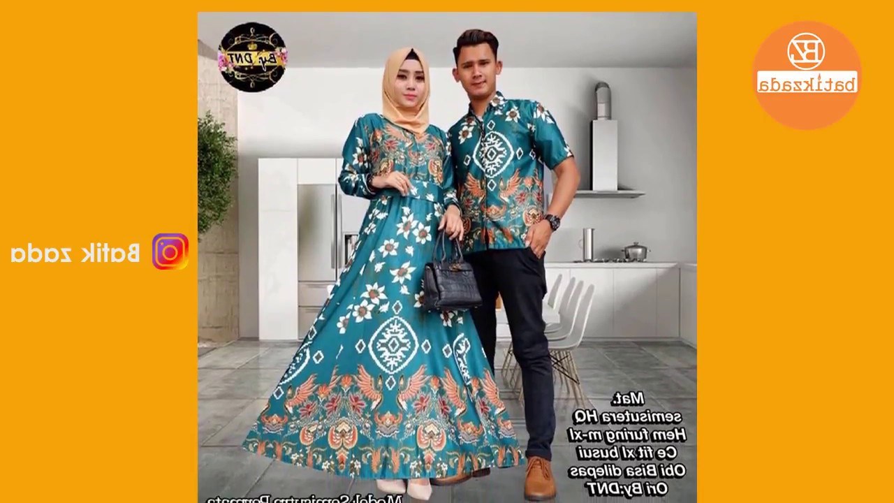 Model Model Baju Lebaran 2018 Sarimbit Q5df Trend Model Baju Batik Gamis Hijab Sarimbit Terbaru 2018