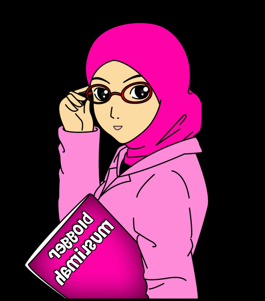 Model Muslimah Kartun Png J7do Kartun Muslimah Kacamata