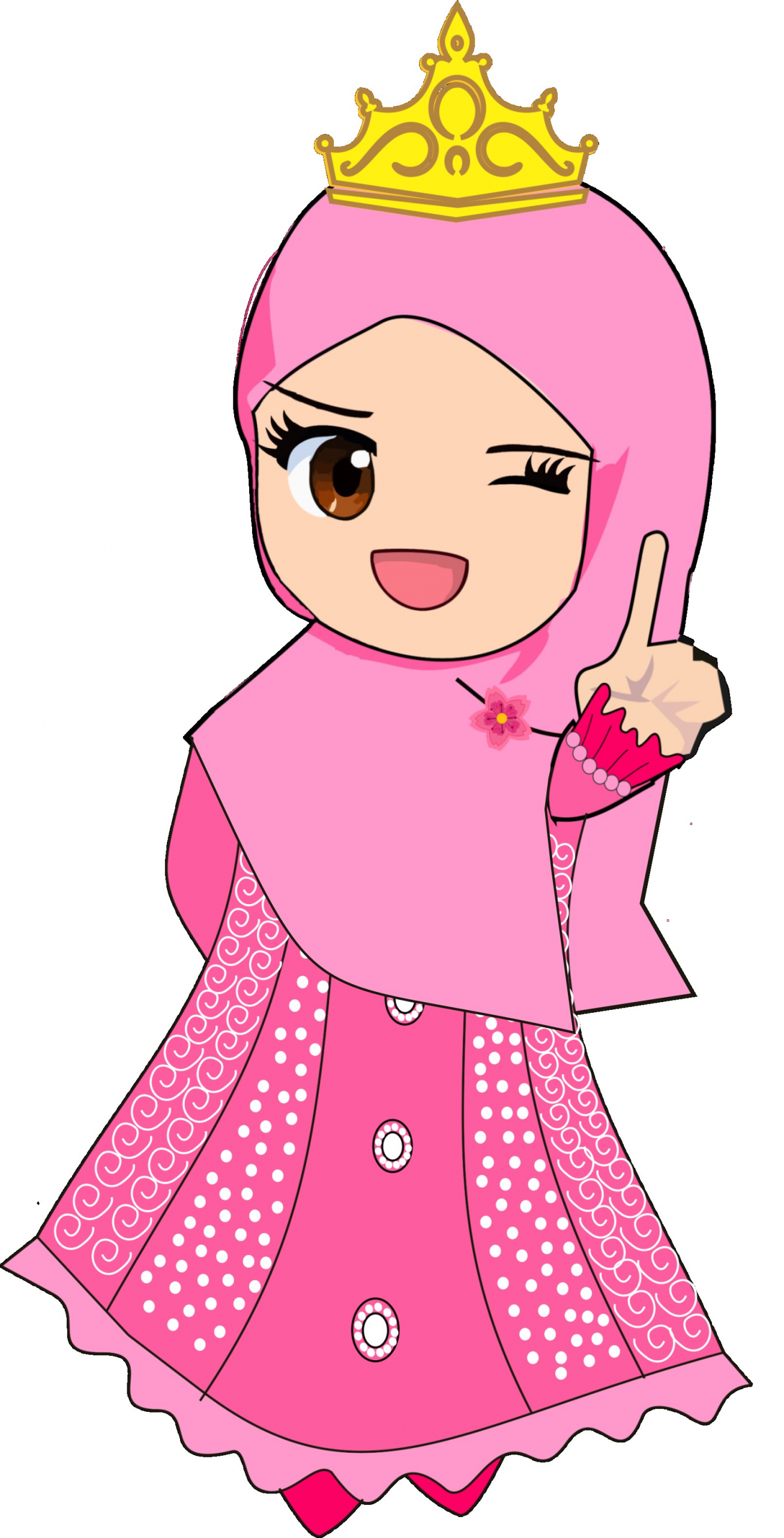 Model Muslimah Kartun Png Whdr Hijab Cartoon Gambar islami